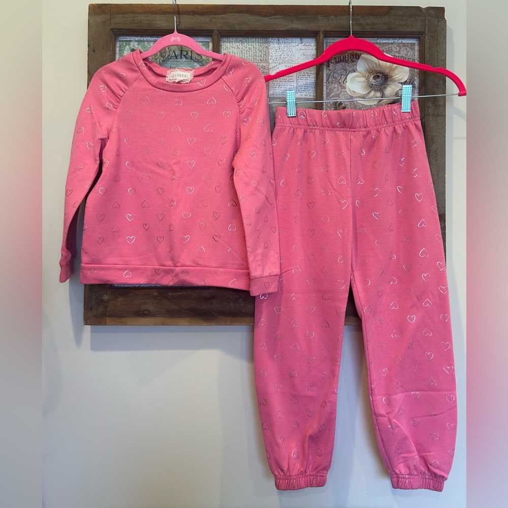 btween Pink Heart Lounge Set for Kids